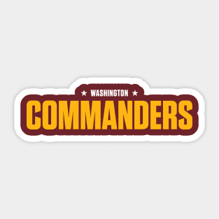 Washington Commanders Sticker